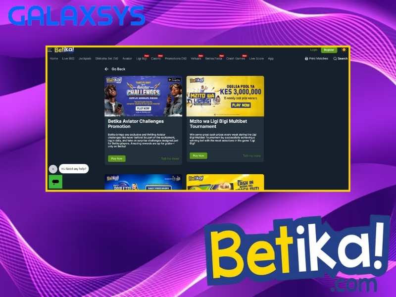 Bonuses and promotions at Betika