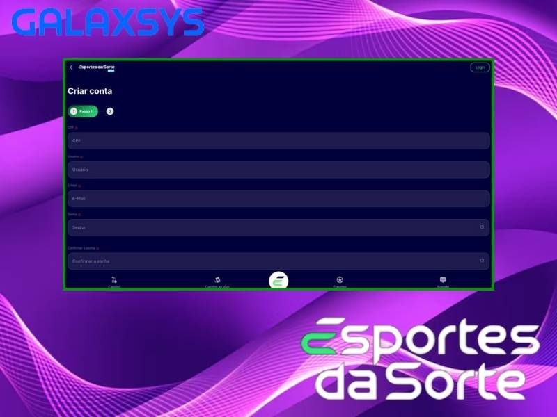 How to register at Esportes