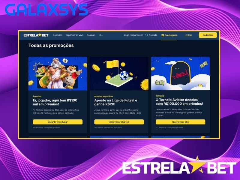 Bonuses and promotions at Estrelabet