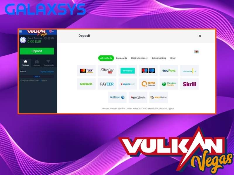 How to Deposit at Vulkan Vegas