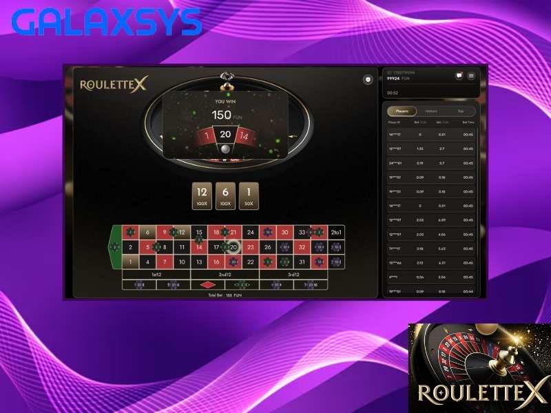 Symbols and bonus rounds in Roulette X game